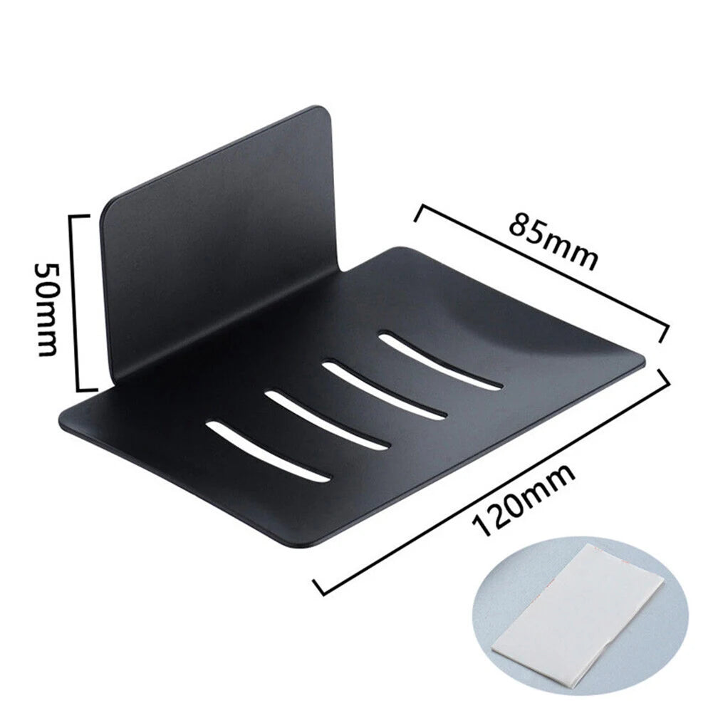 Soap Holder Dish Wall Mount Adhesive Tray Storage Dish Bathroom Shower Plate Box Stainless Steel Rack Oasis Select