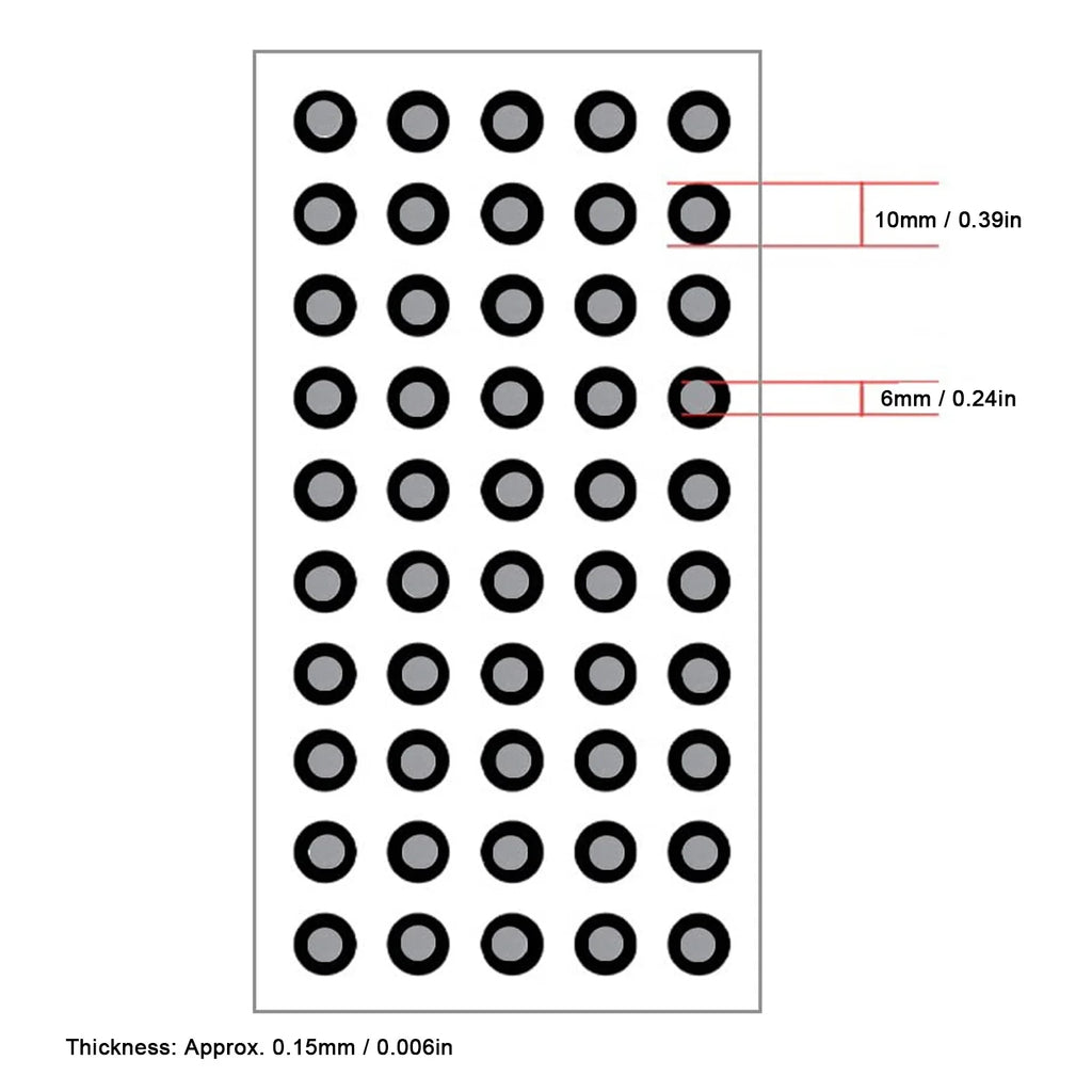 1000 Pcs/20 Sheets 3D Scanning Marker ID 6mm OD 10mm High Reflection Strong Adhesion 3D Tracking Dot Reference Point Marker Oasis Select
