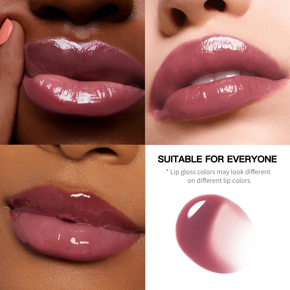 Glossy Non-stick Cup Lip Gloss Moisturizing Mirror Lipgloss Lasting Color Plumping Lip glaze Dye Lip Liquid Makeup For Women Oasis Select