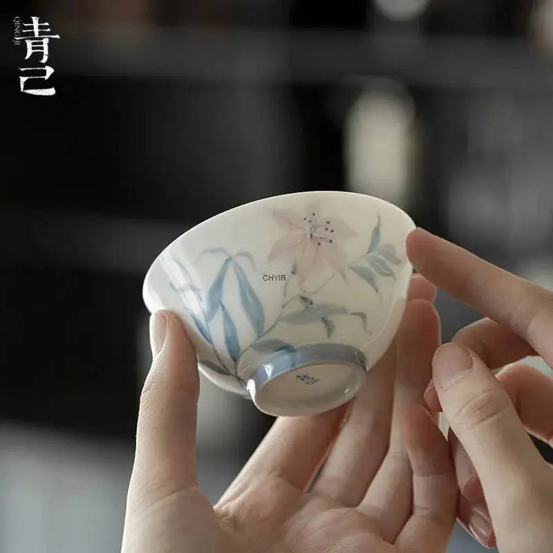 Blue And White Master Cup Kung Fu TeacupCeramic Tea Cup Oasis Select