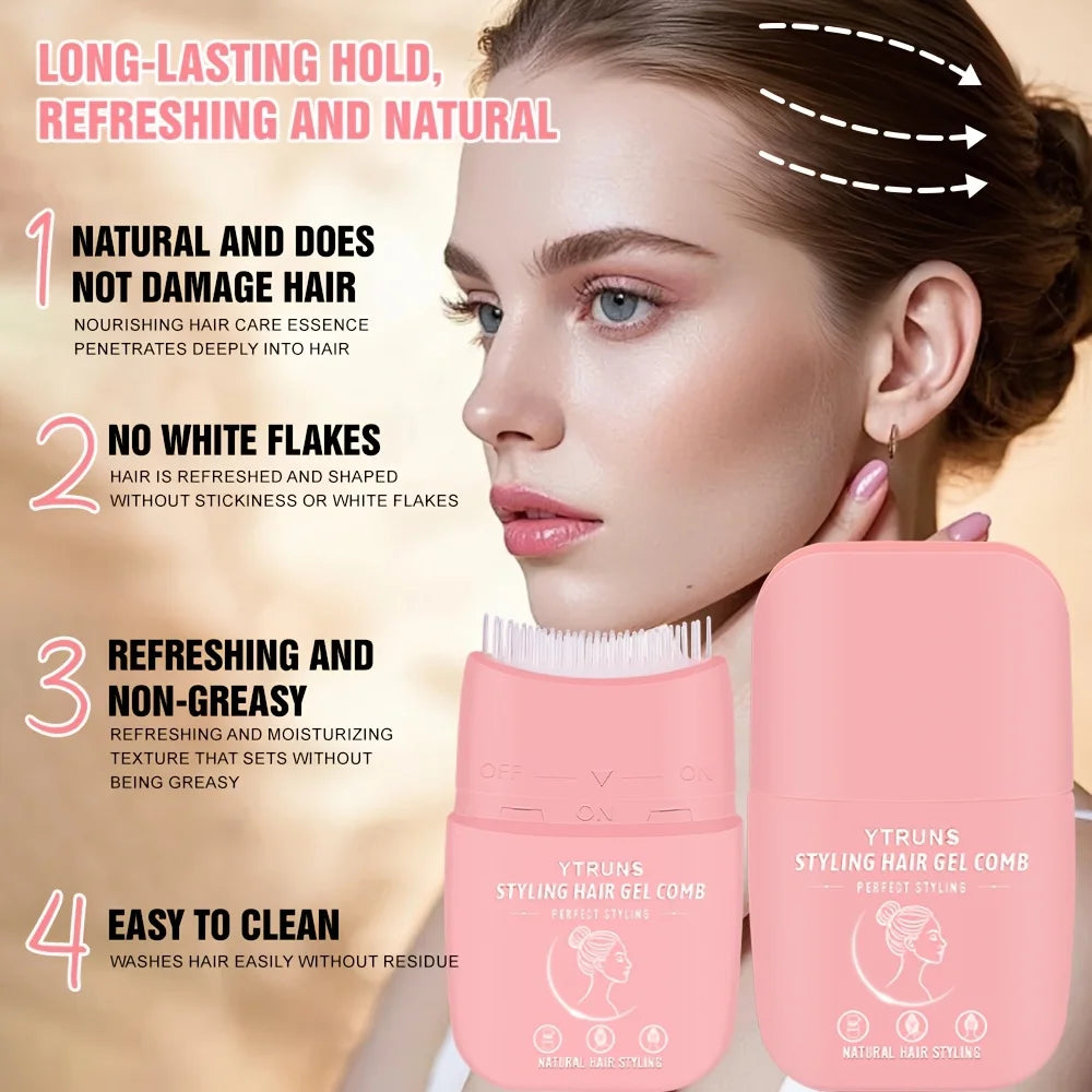 Portable Hair Gel Styling Comb – Anti-Flyaway & Sleek Finish