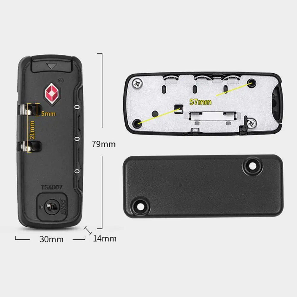 TSA Customs Password Lock Multi-purpose 3-digit Combination Lock For Travel Luggage Suitcase Anti-Theft Code Padlock Oasis Select