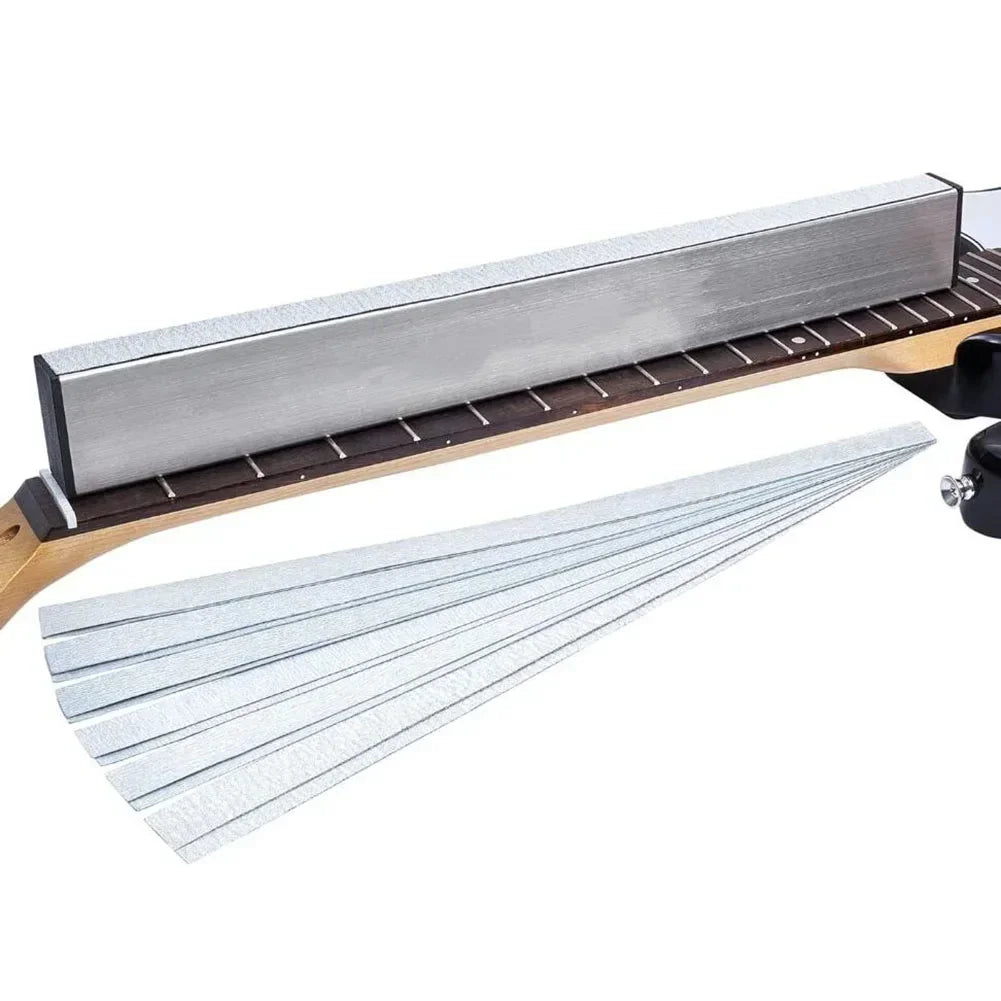 Complete Luthier Tool Set Guitar Neck Fret Leveling Bar With 6 SelfAdhesive Sandpaper 120-1000Grits Accurate Polishing Oasis Select with Leveling