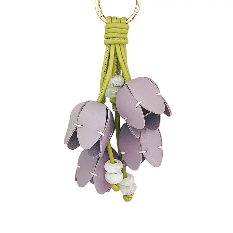 Tulip Flower Bag Charm – Floral Pendant for Handbag & Keychain Bag Charm Pendant Oasis Select A6