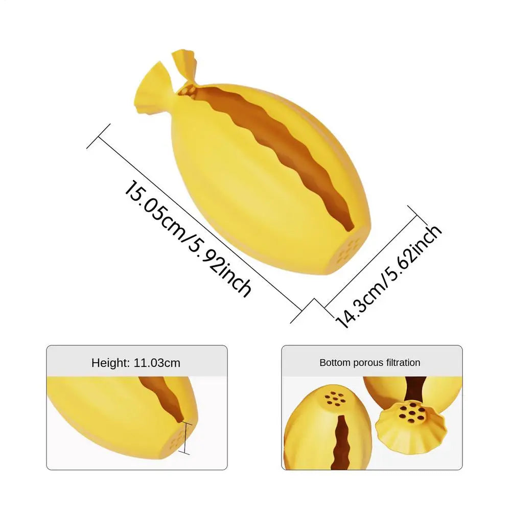 Manual Juicer Lemon Juicer Anti-Splash Manual Press Juicer Handheld Silicone Lemon Lime Squeezer Kitchen Bar Tools Oasis Select Yellow 1PC
