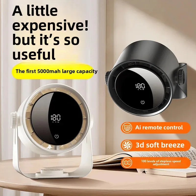 URGGU Rechargeable Desk Fan with Remote Control | High Airflow