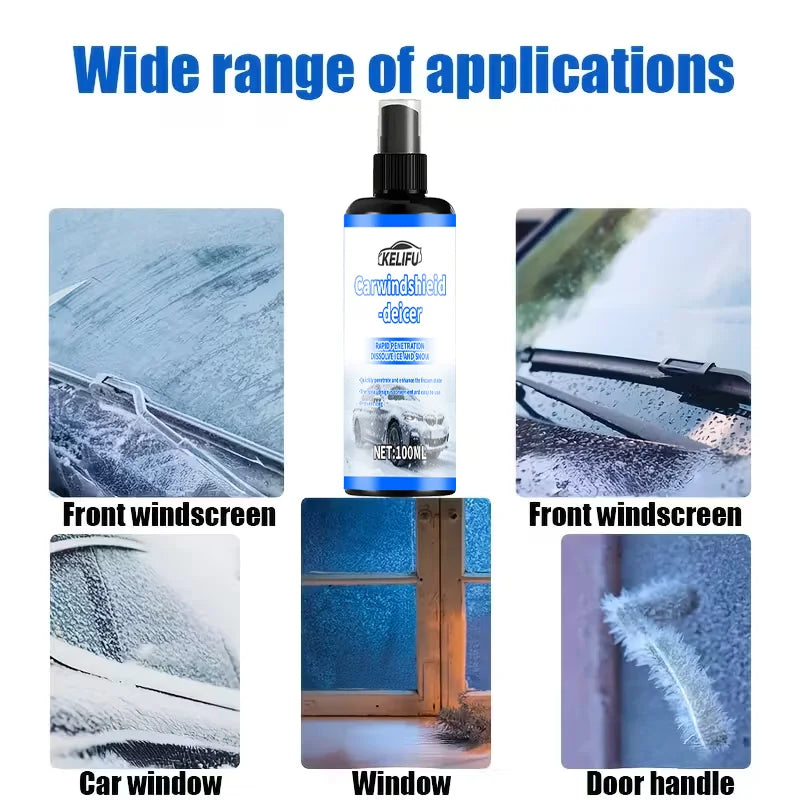 Car Windshield De-Icer Spray Kit – Fast Ice & Snow Melter