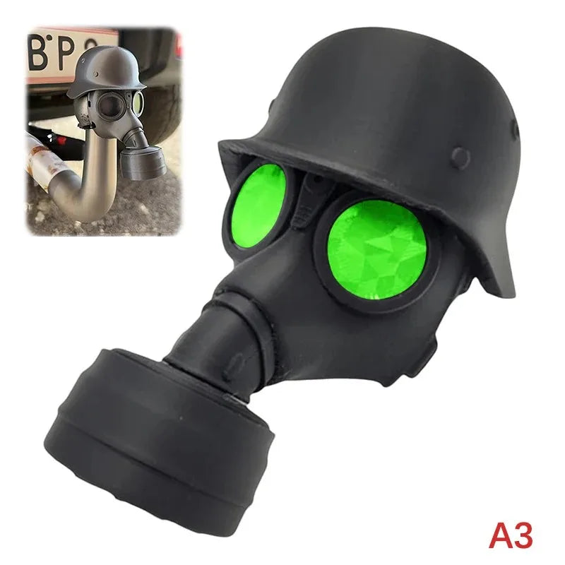 Trailer Hitch Cover With Steel Helmet And Gas Mask 3D Printed Trailer Hitch Ball Cover Prevent Receiver Tube From Rusting Oasis Select A3