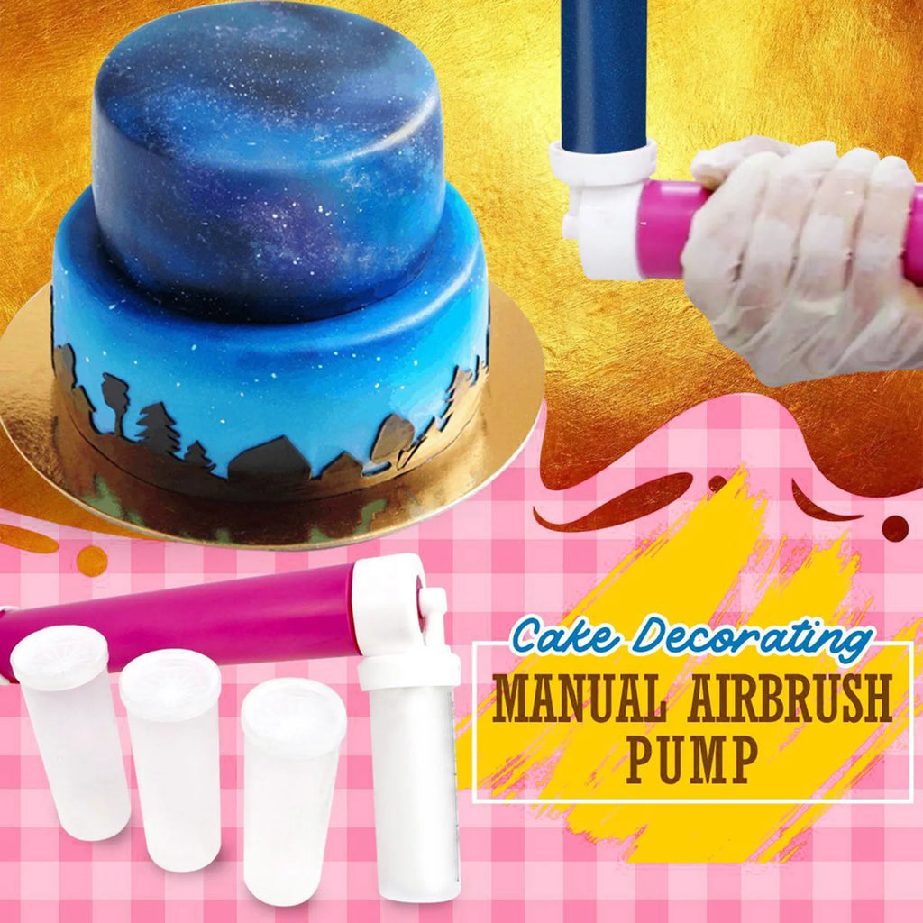 Manual Cake Airbrush Spray Gun – Pastry Coloring & Dusting Tool Cake Decorating Tool Oasis Select