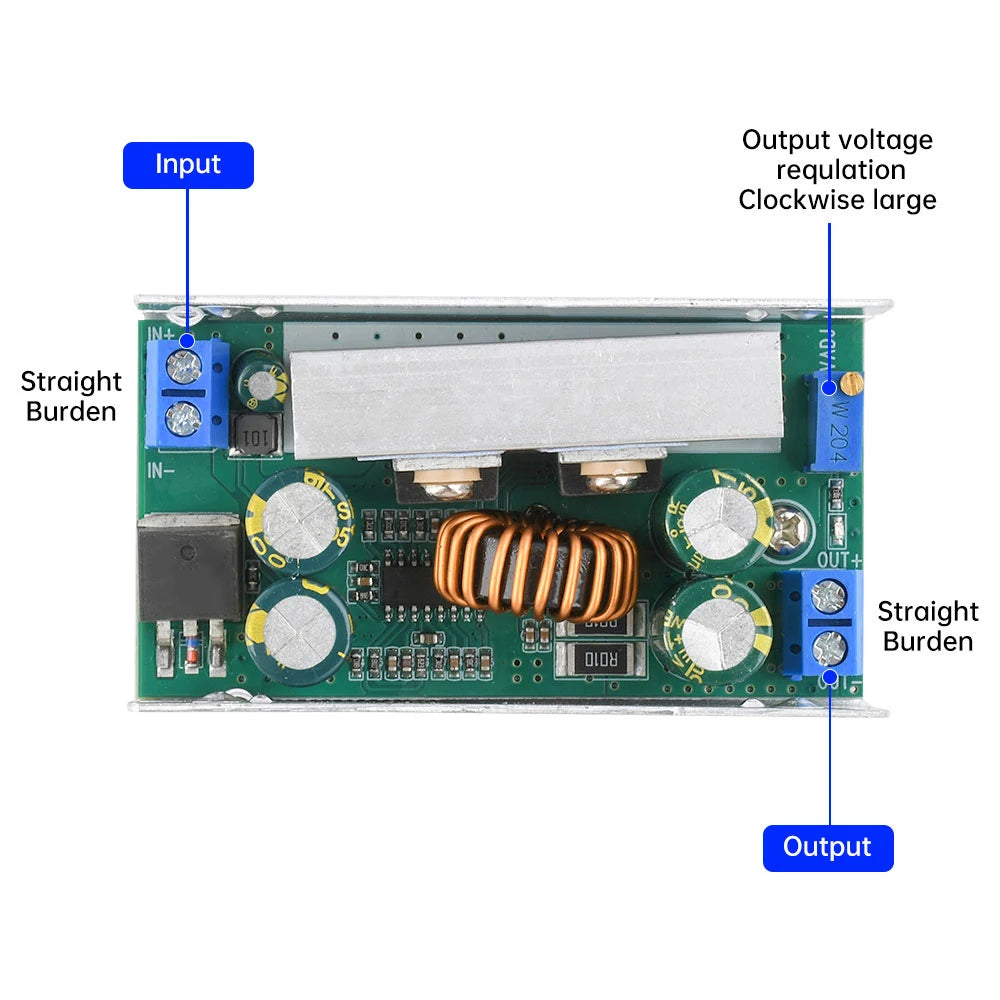200W 15A DC-DC 8-55V Buck Constant Voltage Constant Current Converter Buck Regulator Adjustable Power Module Step Down Module Oasis Select