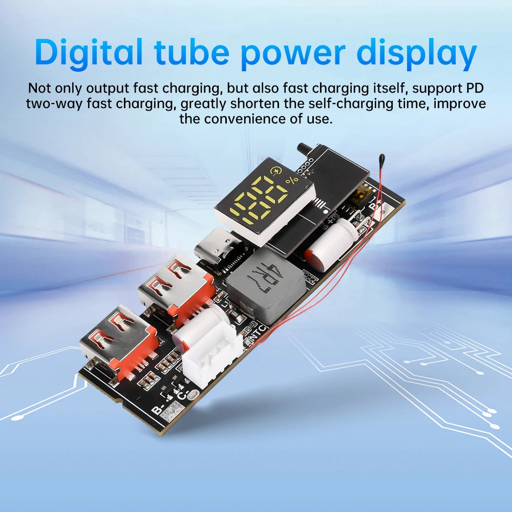 3S 4S 5S 65W 100W Power Bank Dual Type-C Bidirectional Super-Fast Charging Module Power Bank Circuit Board Oasis Select