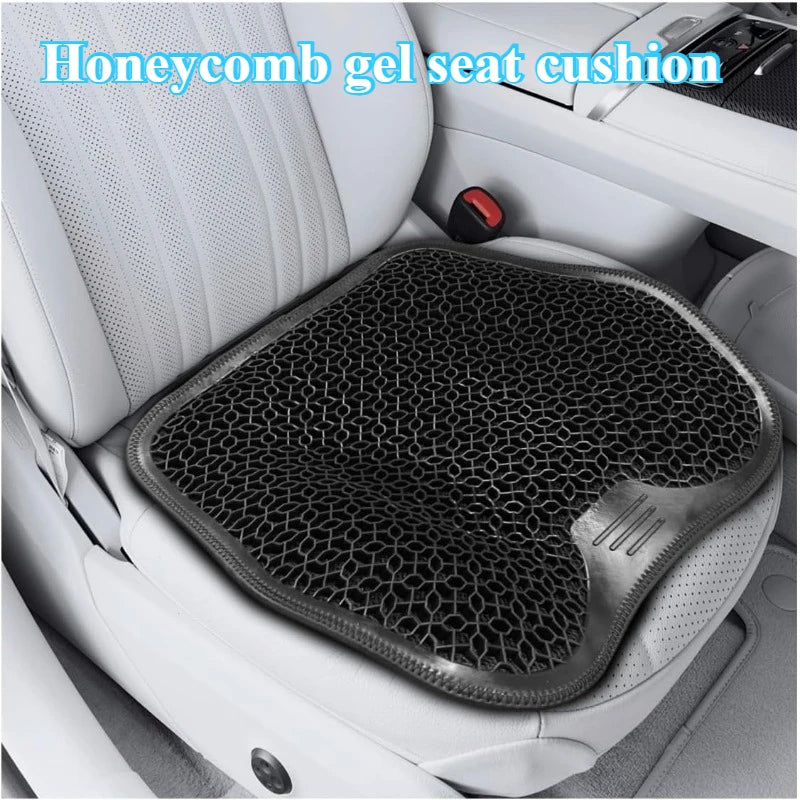 Car Gel Cushion Honeycomb Design Summer Car Gel Seat Cushion Breathable Thread Seat Pad Elastic Gel Car Seat Cushion Accessories Oasis Select