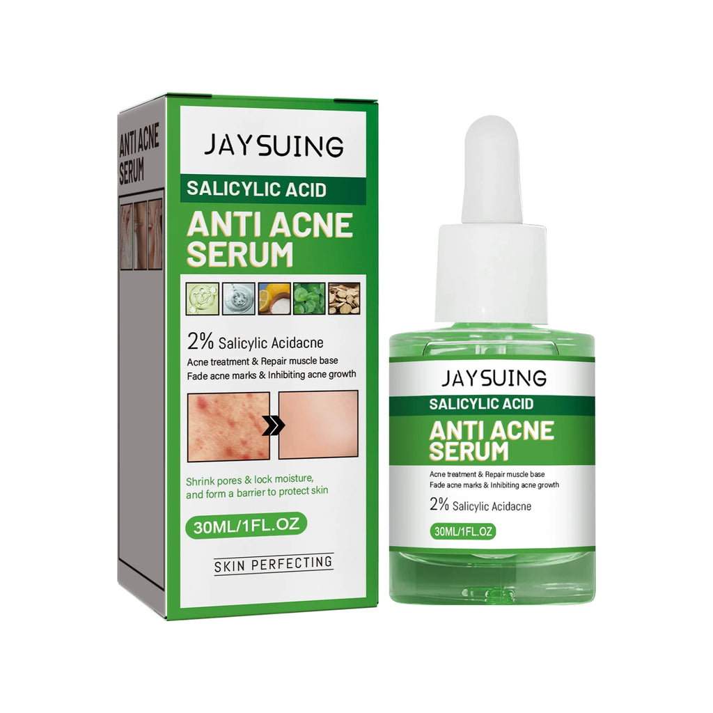 Salicylic Acid Anti Acn-e Face Serum Hydrating Fader Acne Mark Pimple Blackhead Removal Shrink Pores Oil Control Facial Essence Oasis Select 30ml Boxed