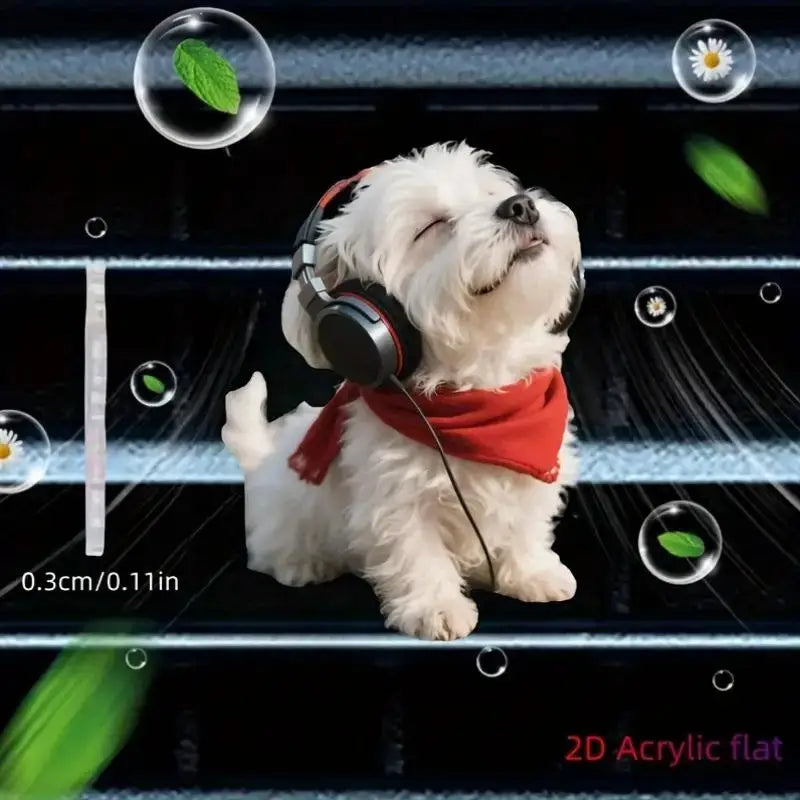 Acrylic Car Vent Clip Aromatherapy Air Freshener Holder 2D Decorative Clip For Car AC Vents Oasis Select A5