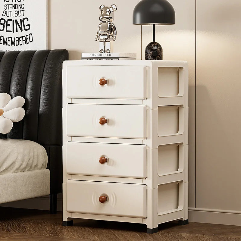 13.8 Inch Drawer Storage Cabinet,3-6 Tier with Bottom Wheels,Large Capacity Multi-Color Combos for Clothes/Snacks/Toys Oasis Select