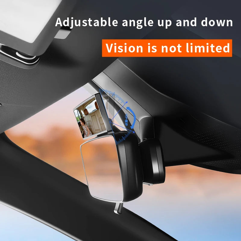 Wide-Angle Baby Car Mirror | Adjustable Rear Seat Safety Mirror