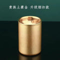 Creative Stainless Steel Ashtray Household and Car Anti-fly Ash and Anti-drop Ashtray Bar Funnel with Lid Ashtray Oasis Select local tyrant gold