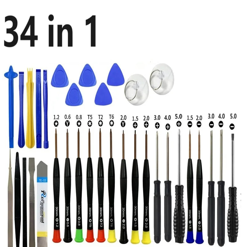 28 40 43 in 1 Mobile Phone Repair Tools Opening LCD Screen Pry Repair Tool Kits Tablet Phone Screwdriver Tools for iPhone iPad Oasis Select 34 in 1