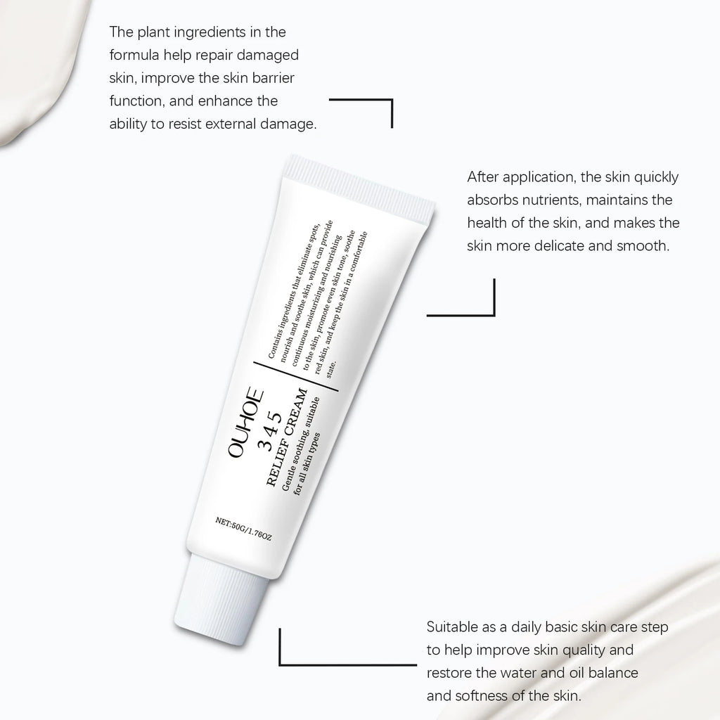 345 Relief Cream – Hydrating, Brightening & Soothing Face Cream Face Moisturizer Cream Oasis Select