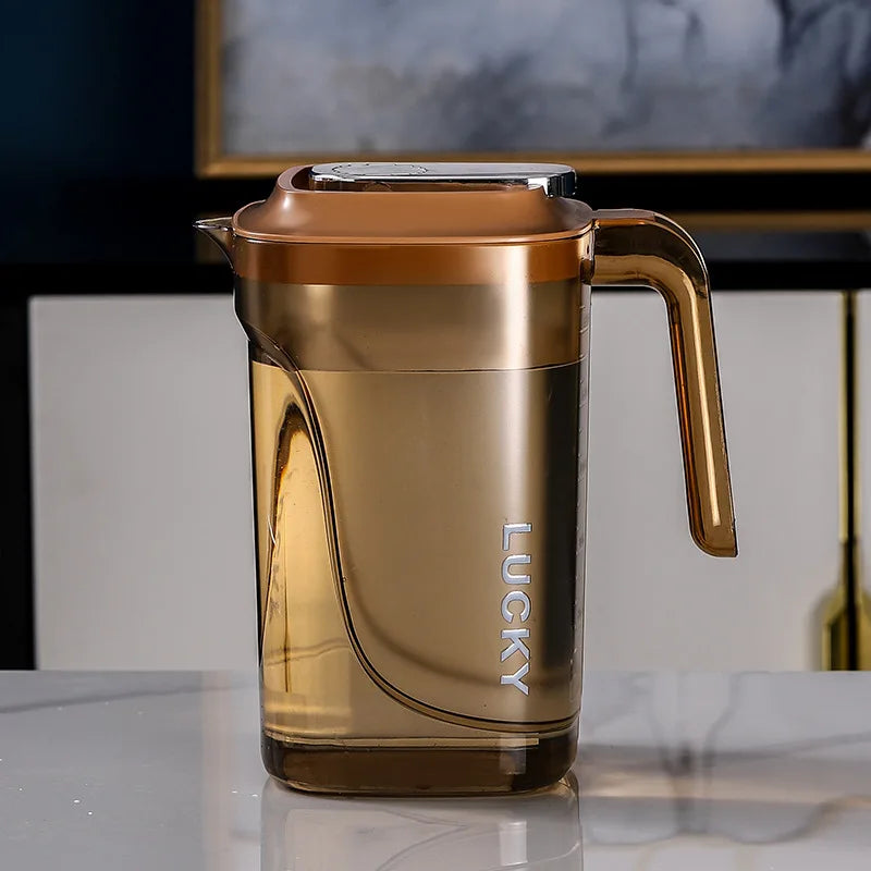 2200ML Water Juice JUG Pitcher ABS Transparent Bottle for Storing Fresh Juices and Drinks for Kitchen Fridge Drink Storage Pot Oasis Select 2200ml Amber