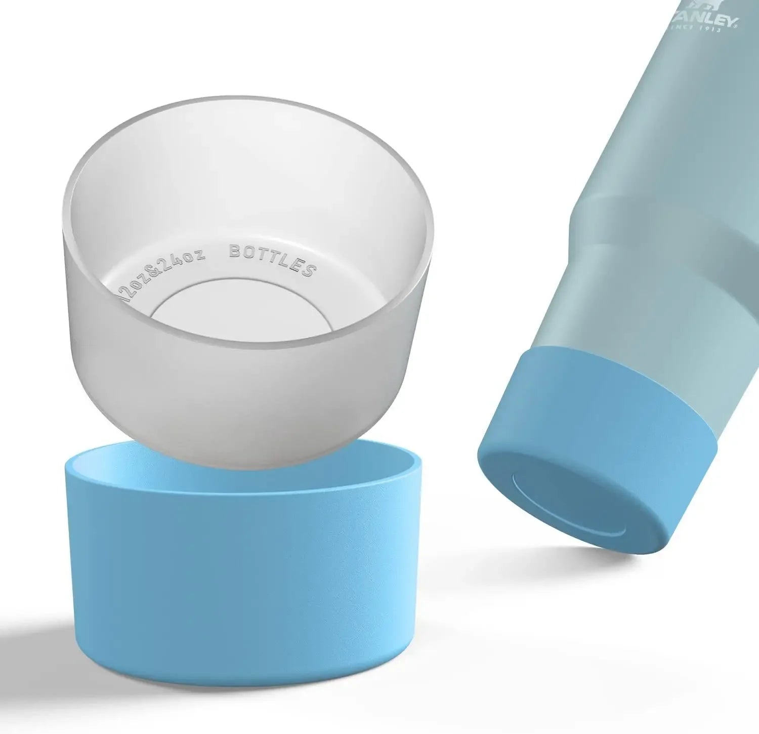 75mm muti color silicone cup protection case storage vacuum bottle compatitable for Stanley 30/40oz anti slip scratch resistant Oasis Select 1pcs blue
