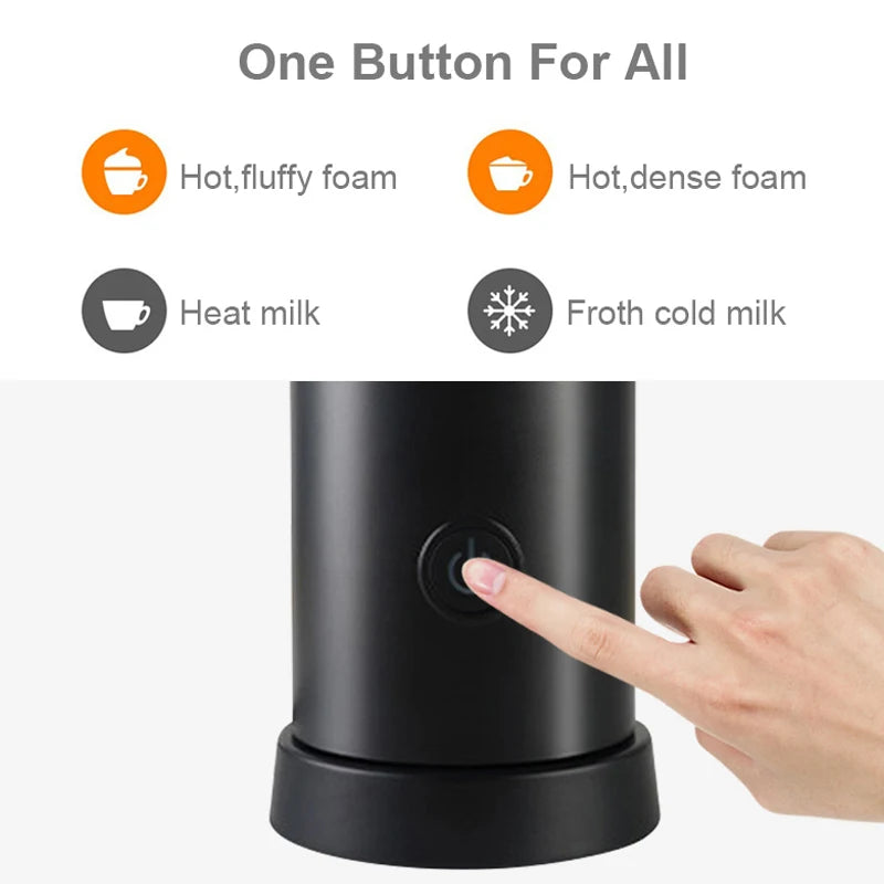 Automatic Milk Frother Hot and Cold Electric Frother for Latte Cappuccino Coffee Making EU Plug Oasis Select