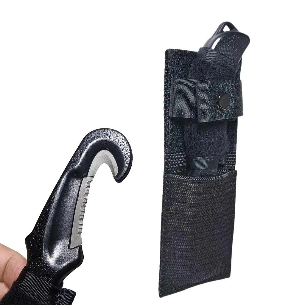 Professional Scuba Diving Snorkeling Titanium Line Cutter Underwater Dive Spearfishing Knife Cable Rope Cutter With Case Oasis Select