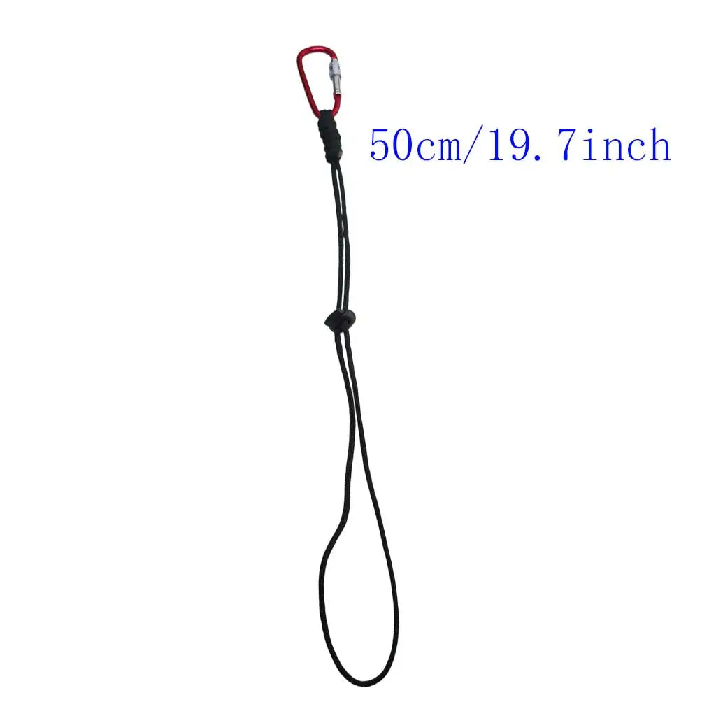 29/50cm Anti-Loss Tool Lanyard with Carabiner Hook for Screwdrivers Wrenches at Height Fishing Rod Flashlight Tool Tether Oasis Select 50cmPc1
