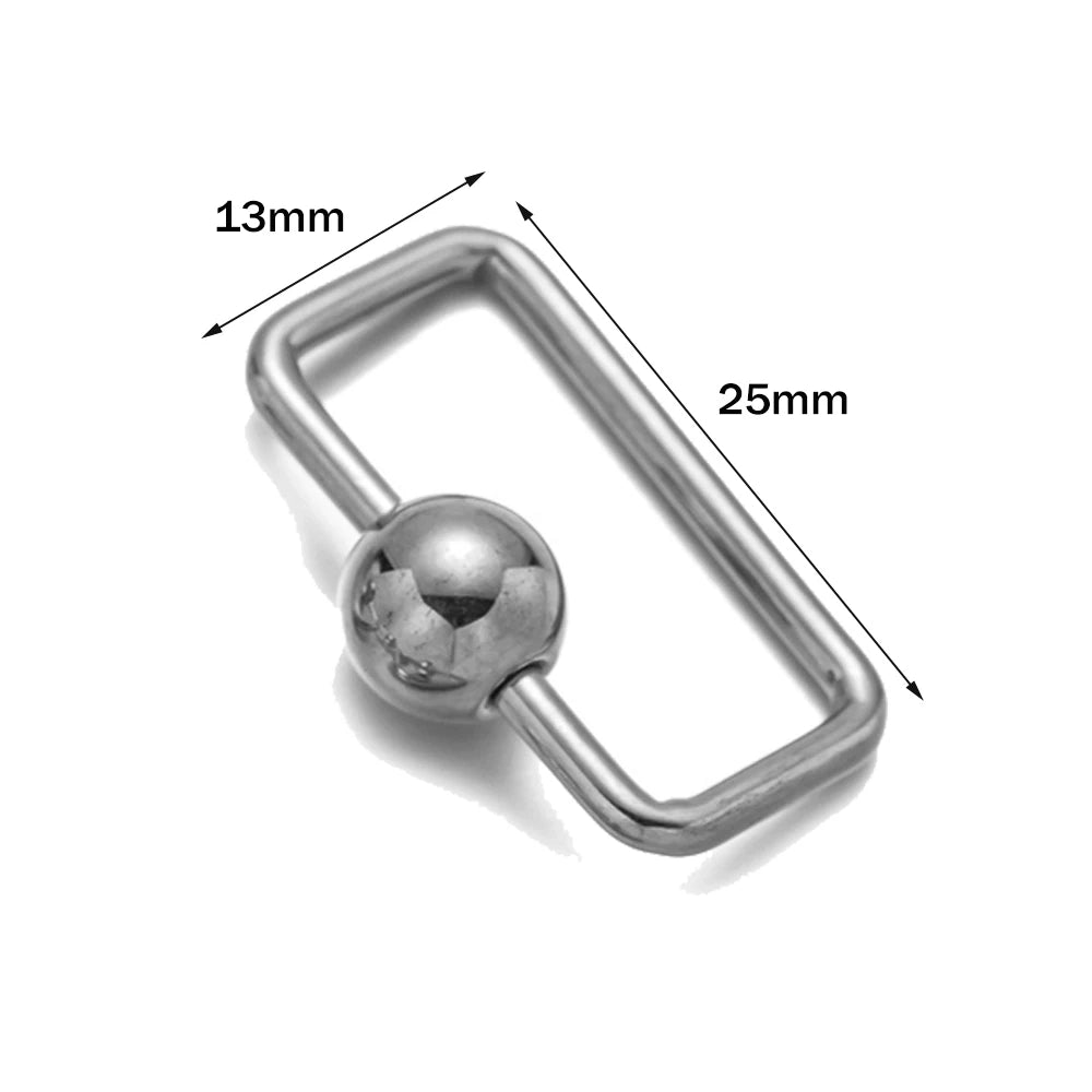 5pcs/Lot Stainless Steel Fastener Carabiner Screw Clasps Connectors For DIY Neckalce Bracelet Keychain Jewelry Making Supplies Oasis Select U