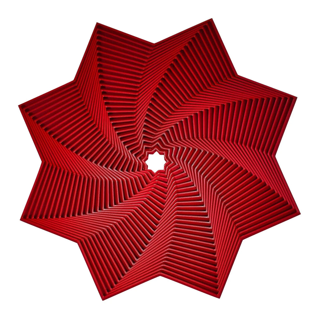 3D Printed Octagonal Fidget Toy – Stress Relief Sensory Spinner Fidget Sensory Toy Oasis Select Red One Size