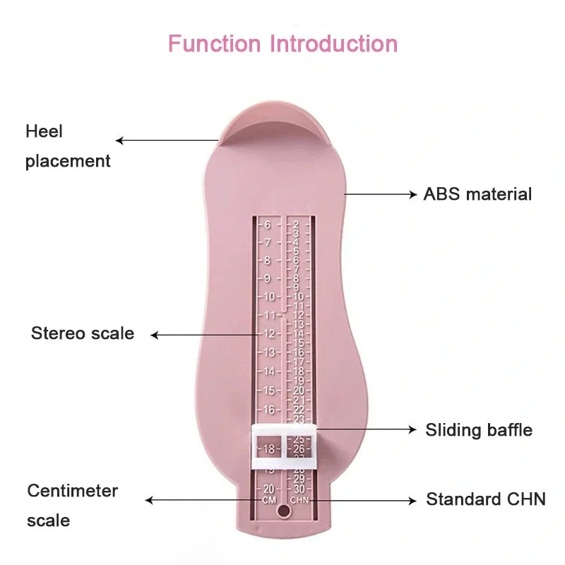 Kids Toddler Foot Measure Gauge Shoes Size Measuring Ruler Tool Baby Boy Girl Children's Foot Length Measuring Ruler Fittings Oasis Select