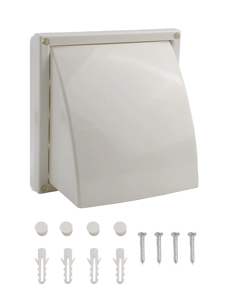 100/125/150mm Exterior Wall Ventilation Grille Range Hood Duct Air Outlet Extract Valve Ducting Ventilation Exhaust Grille Cover Oasis Select