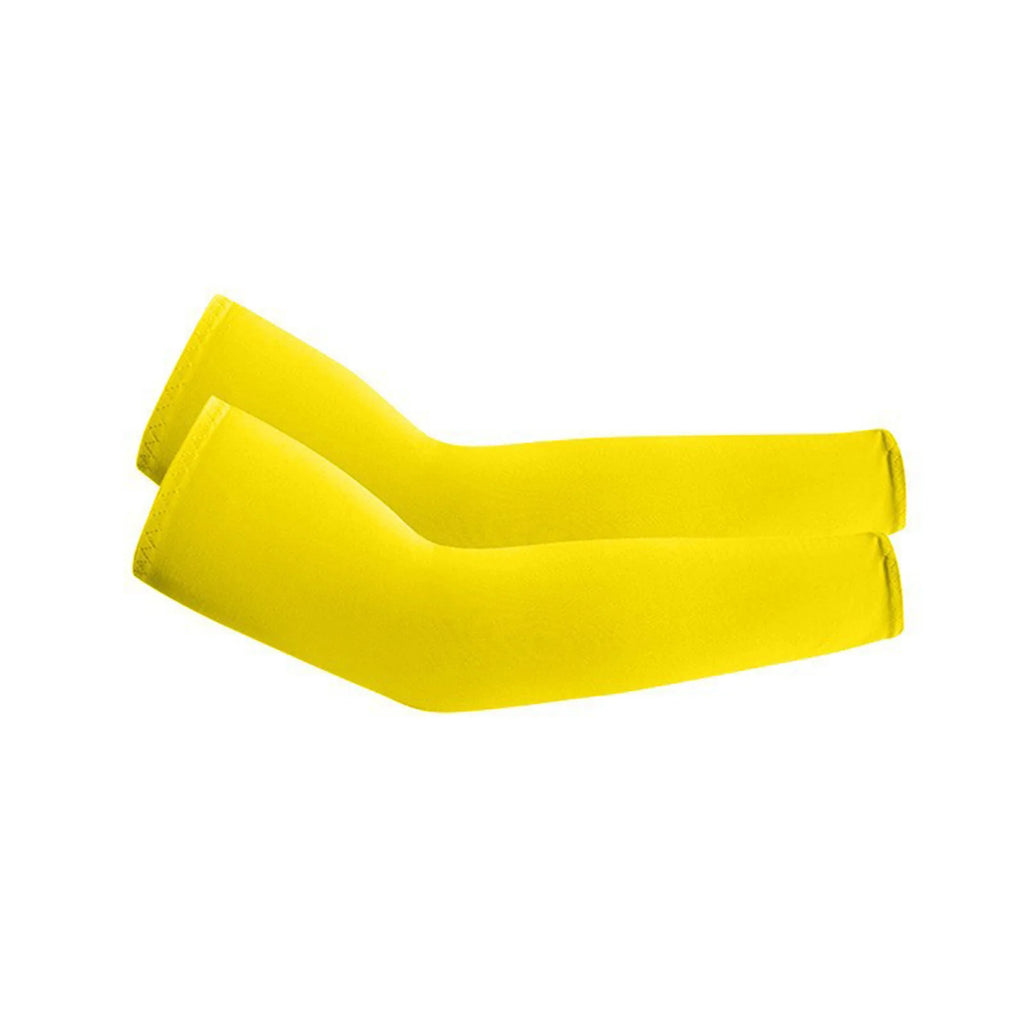 1 Pair Unisex Cooling Arm Sleeves Cover Sports Running UV Sun Protection Outdoor Men Fishing Cycling Quick Dry Arm Warmer Oasis Select Yellow One Size