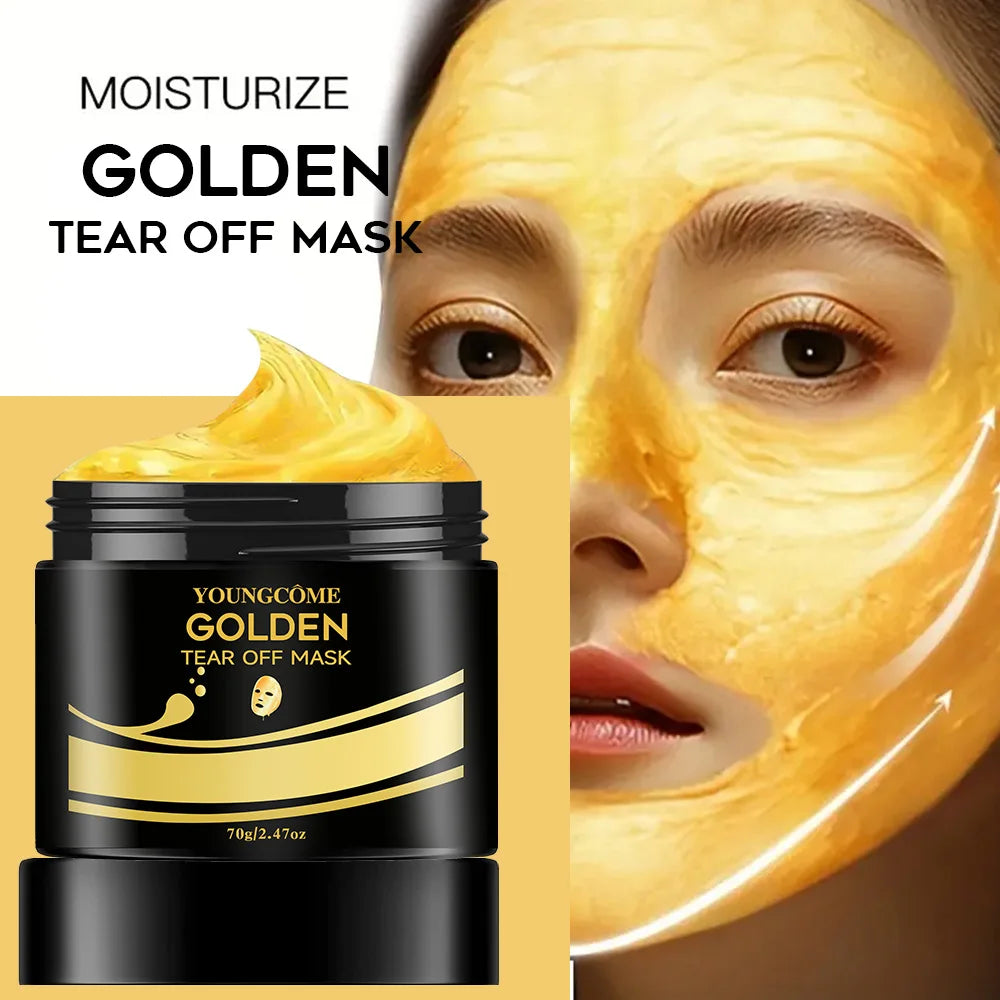 24K Gold Tear Off Mask Deep Cleansing Remove Blackheads Firming Skin Oil-Control Whitening Skin Care Moisturizing Masks Oasis Select