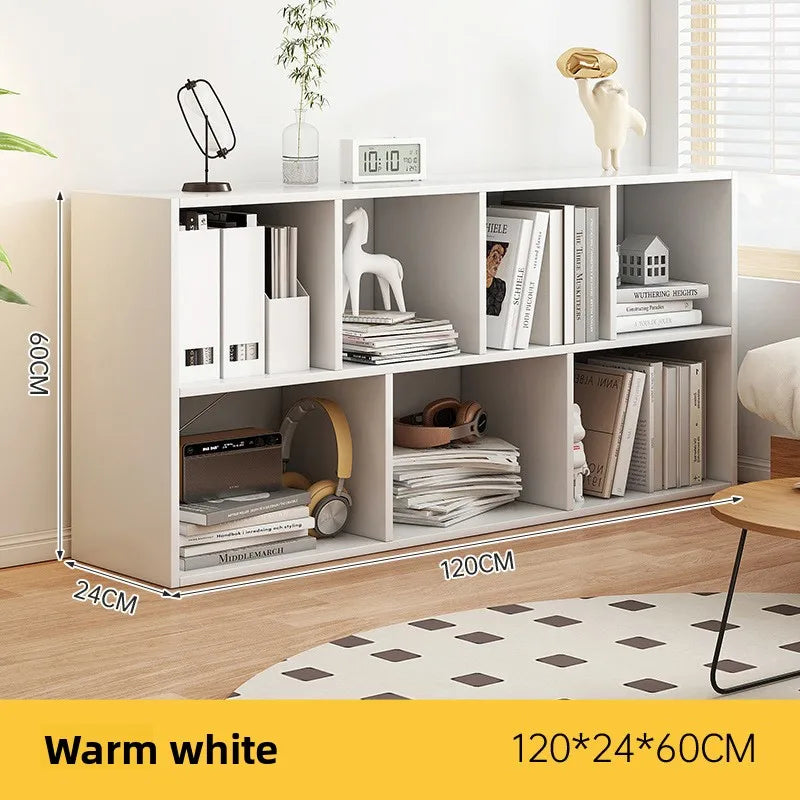 Bookcase Household Bookshelf Shelf Kindergarten School Bag Cabinet Living Room Grid Cabinet Storage Cabinet Large Capacity Oasis Select 7