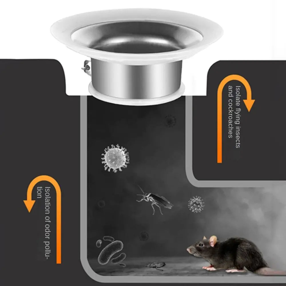 Prevent Backflow Toilet Odor Stopper Squatting Pan Accessories Bathroom Fitting Toilet Deodorant Stopper Stainless steel Oasis Select