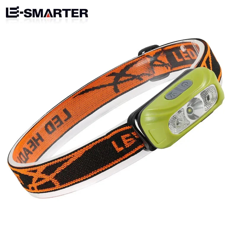 Portable Mini Sensor Headlamp LED Strong USB Rechargeable Head Light Flashlight Night Fishing Camping Headlights Front Lantern Oasis Select