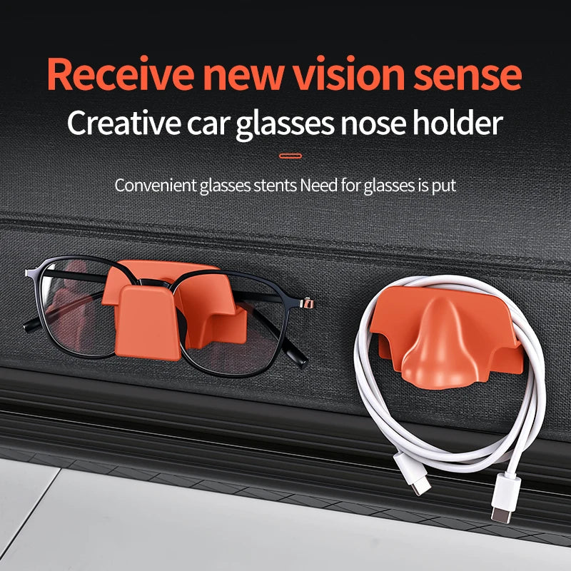 Car Sun Visor Sunglasses Clip Holder & Eyeglasses Organizer