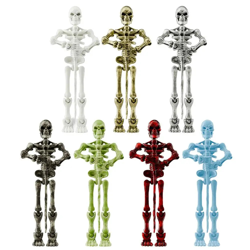 Mini Medieval Skeleton Figurines Small Halloween Skeleton For Home Table Decor Party Outdoor Graveyard Haunted House Accessories Oasis Select