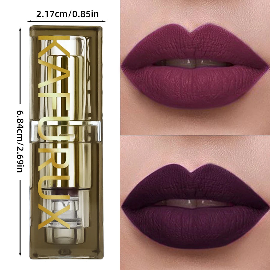 KAFURUX Two-Tone Velvet Lipstick – Waterproof & Long-Lasting