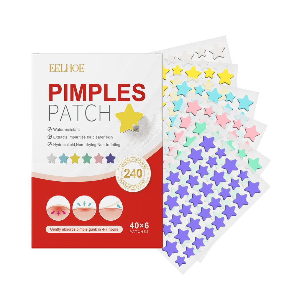 240pc Salicylic Acid Acne Pimple Patches – Fun Shapes Acne Pimple Patches Oasis Select Star 240Pcs