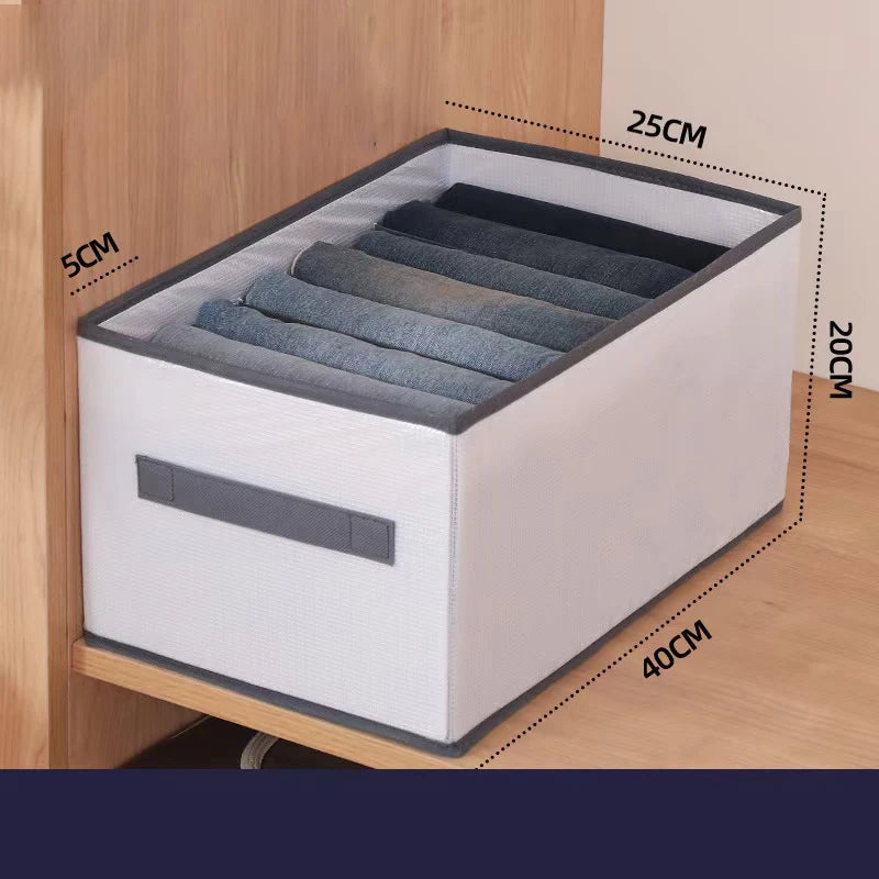 Foldable Fabric Drawer Organizers with Handles - Multi-Compartment Storage Box for Clothes, Pants, Bedding, Closet Organizers Oasis Select 8 grids