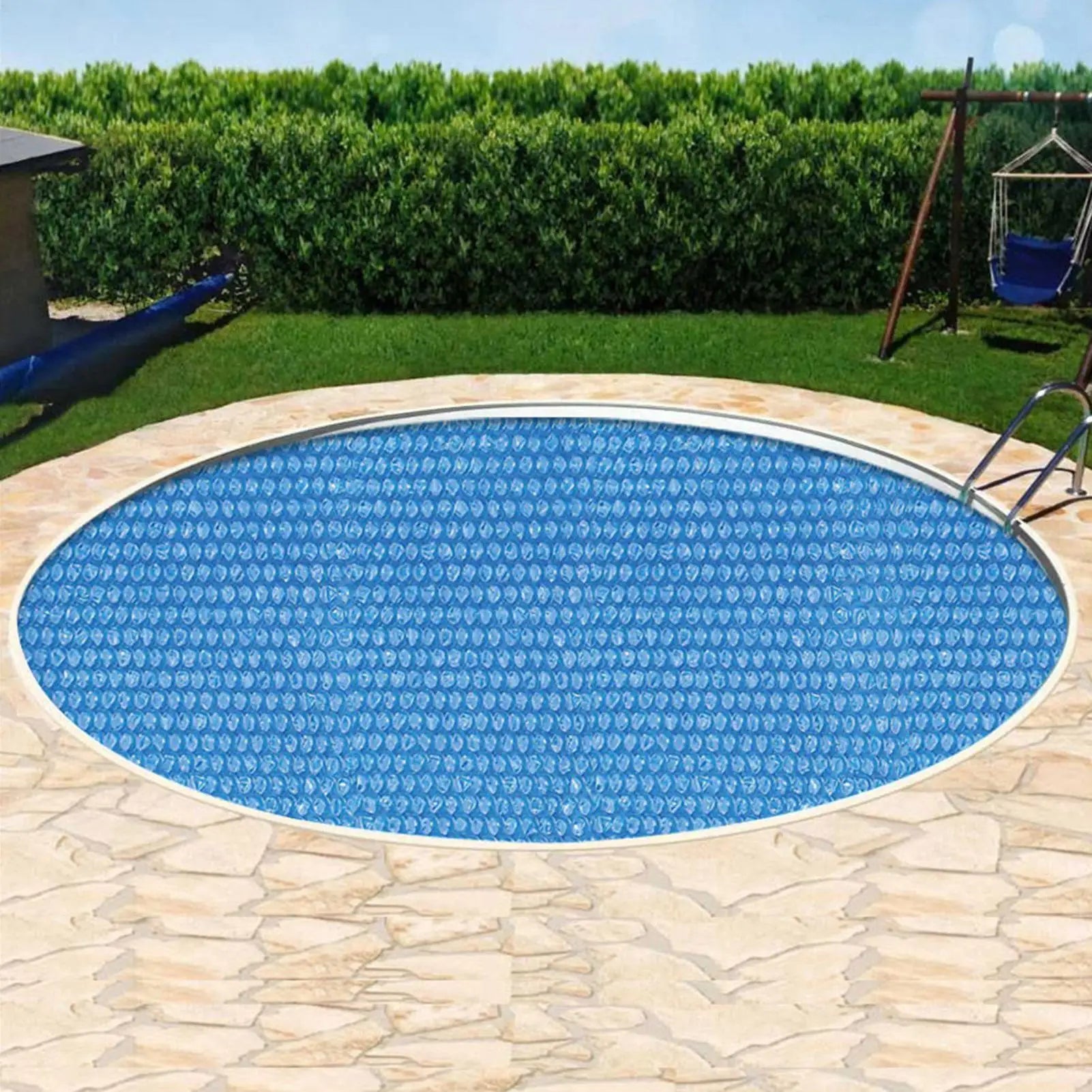 Ground Pool Solar Cover Heat Insulation Blanket Cover for Swimming Pool Protective Round Thermal Blanket with PE bubble film Oasis Select