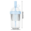 Reusable Coffee Cups with Lids 17oz Tumbler with Straw Tea Mug with Straw for Women Men Travelers Students Home Office Gym Oasis Select Blue