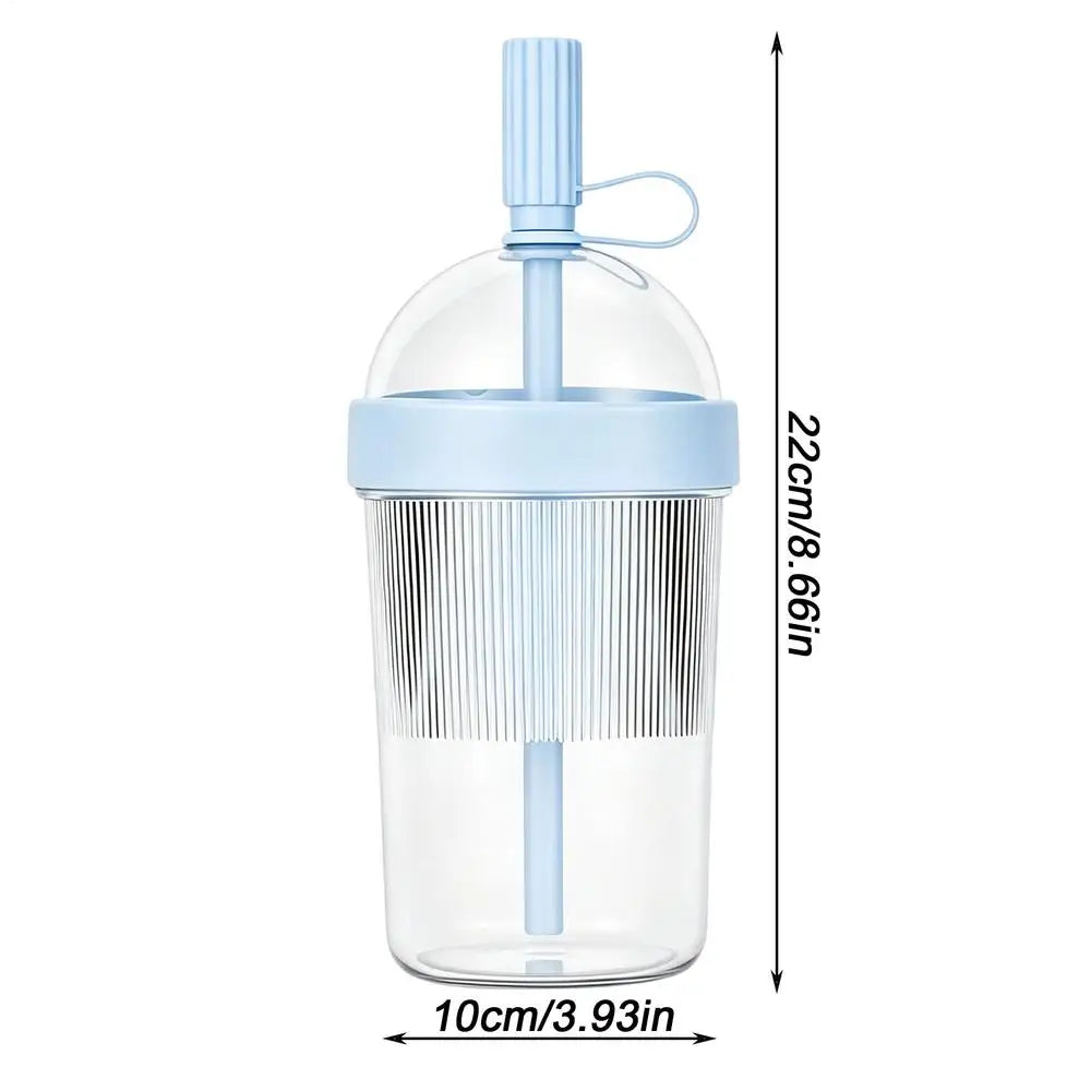 Reusable Coffee Cups with Lids 17oz Tumbler with Straw Tea Mug with Straw for Women Men Travelers Students Home Office Gym Oasis Select Blue