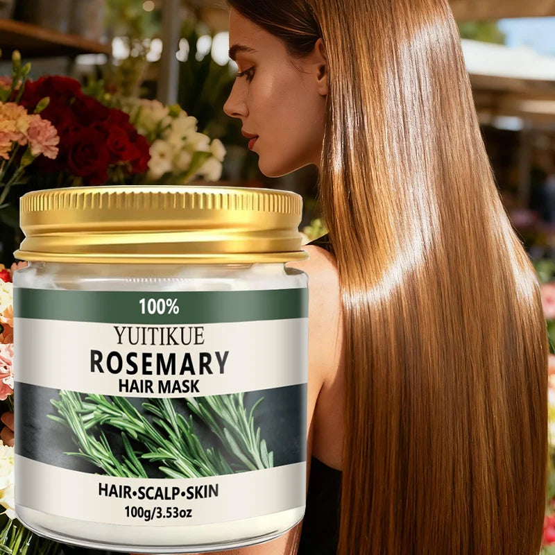 YUITIKUE Rosemary Hair Mask – Moisture, Frizz Control & Elasticity