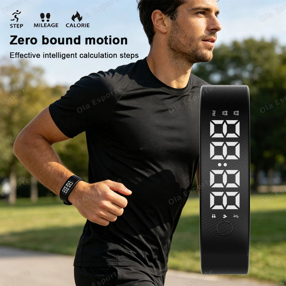 Ola Esporte LED Smart Band – Pedometer, Sleep Tracker & Alarm
