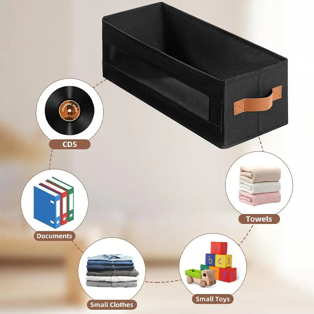 Large CD DVD Storage Box – Foldable 37-Disc Oxford Fabric Case