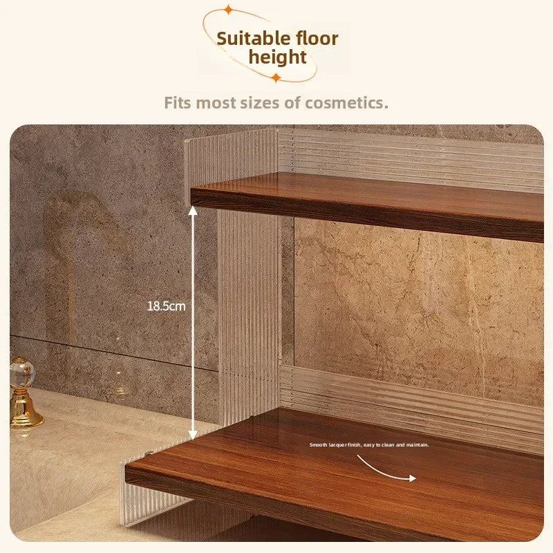 Multi-functional Desktop Shelf Household Cosmetics Storage Rack Acrylic Storage Rack sturdy and durable Oasis Select
