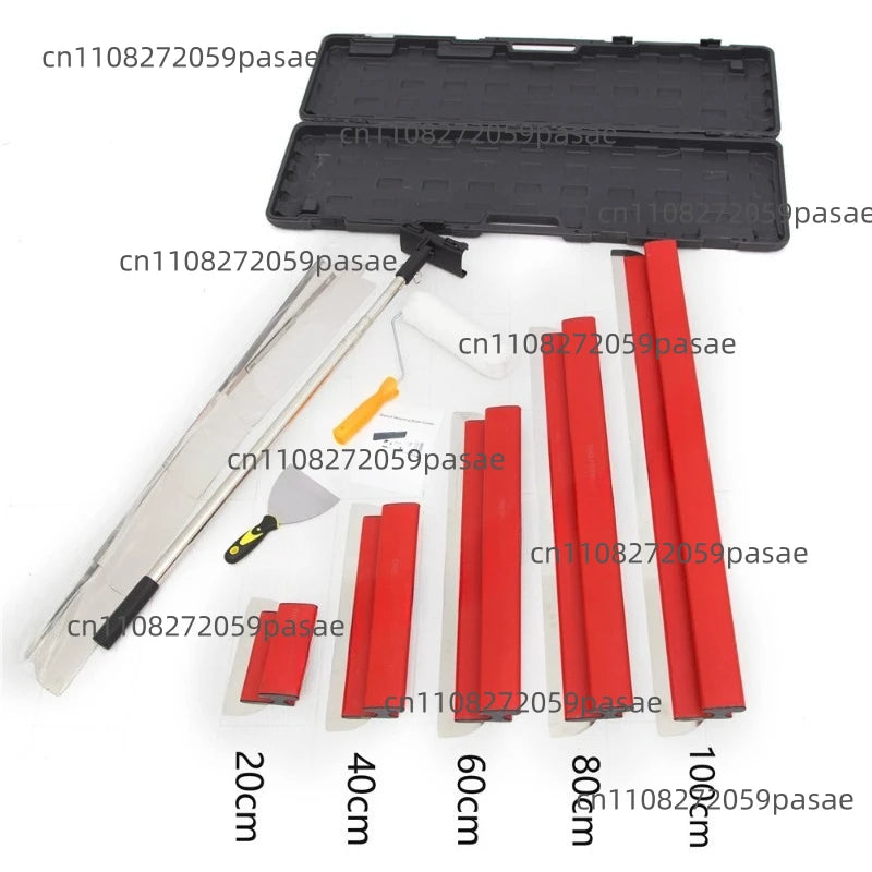 Large Stainless Steel Scraper Set 20–100cm | Wall Mortar Tool